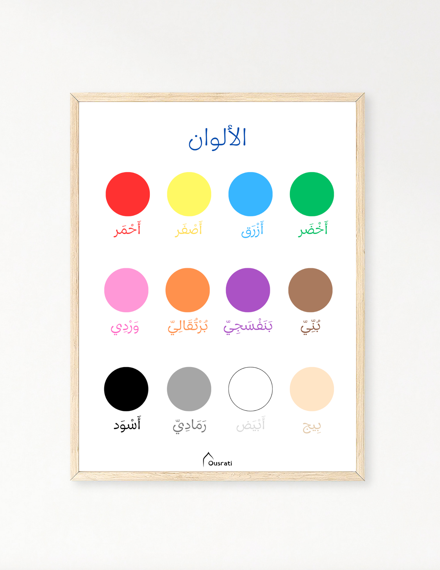 AFFICHE - LES COULEURS
