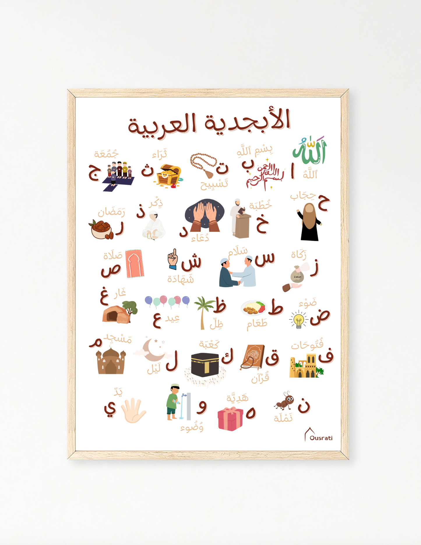 AFFICHE - MON ALPHABET ARABE