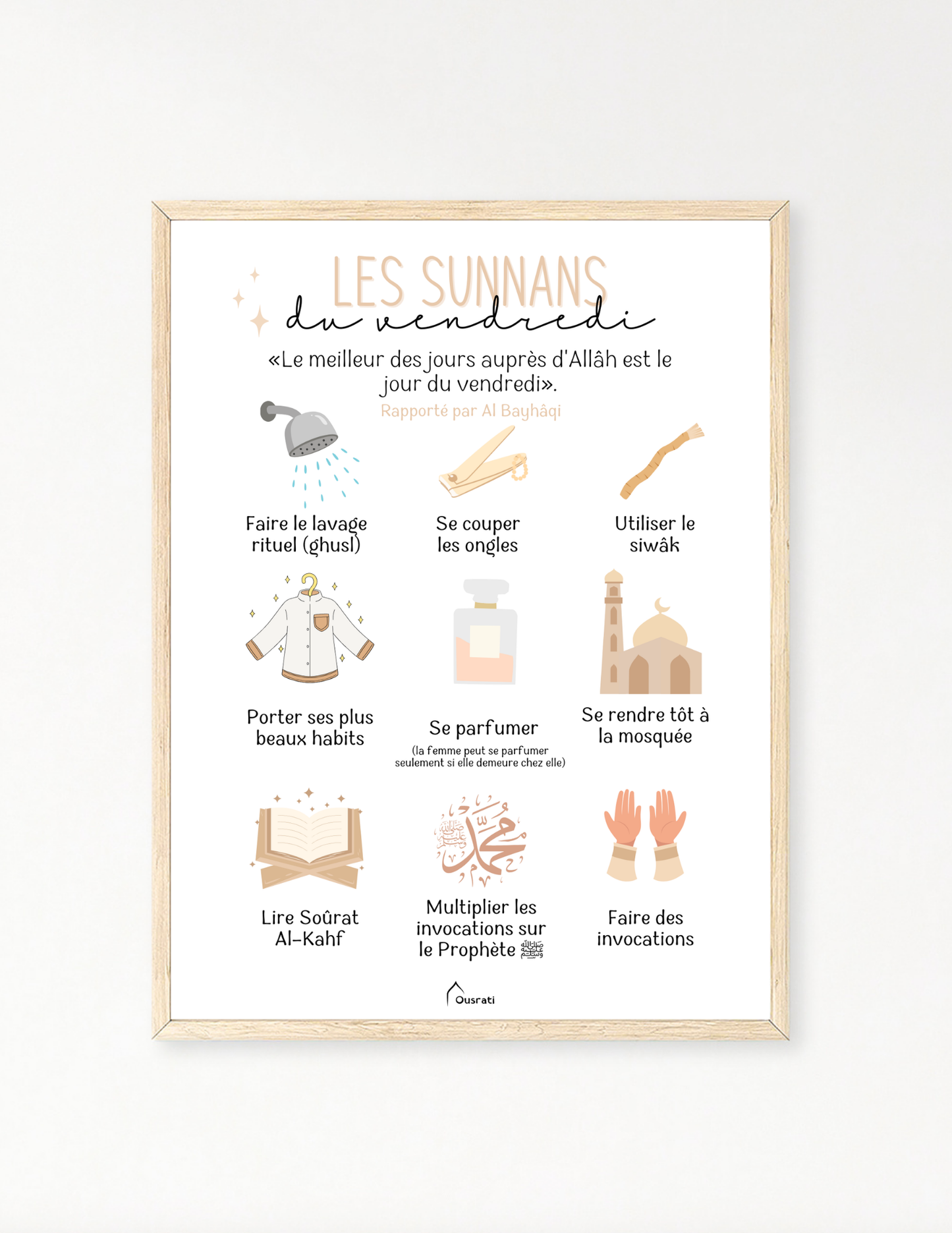 AFFICHE - SUNNAH DU VENDREDI
