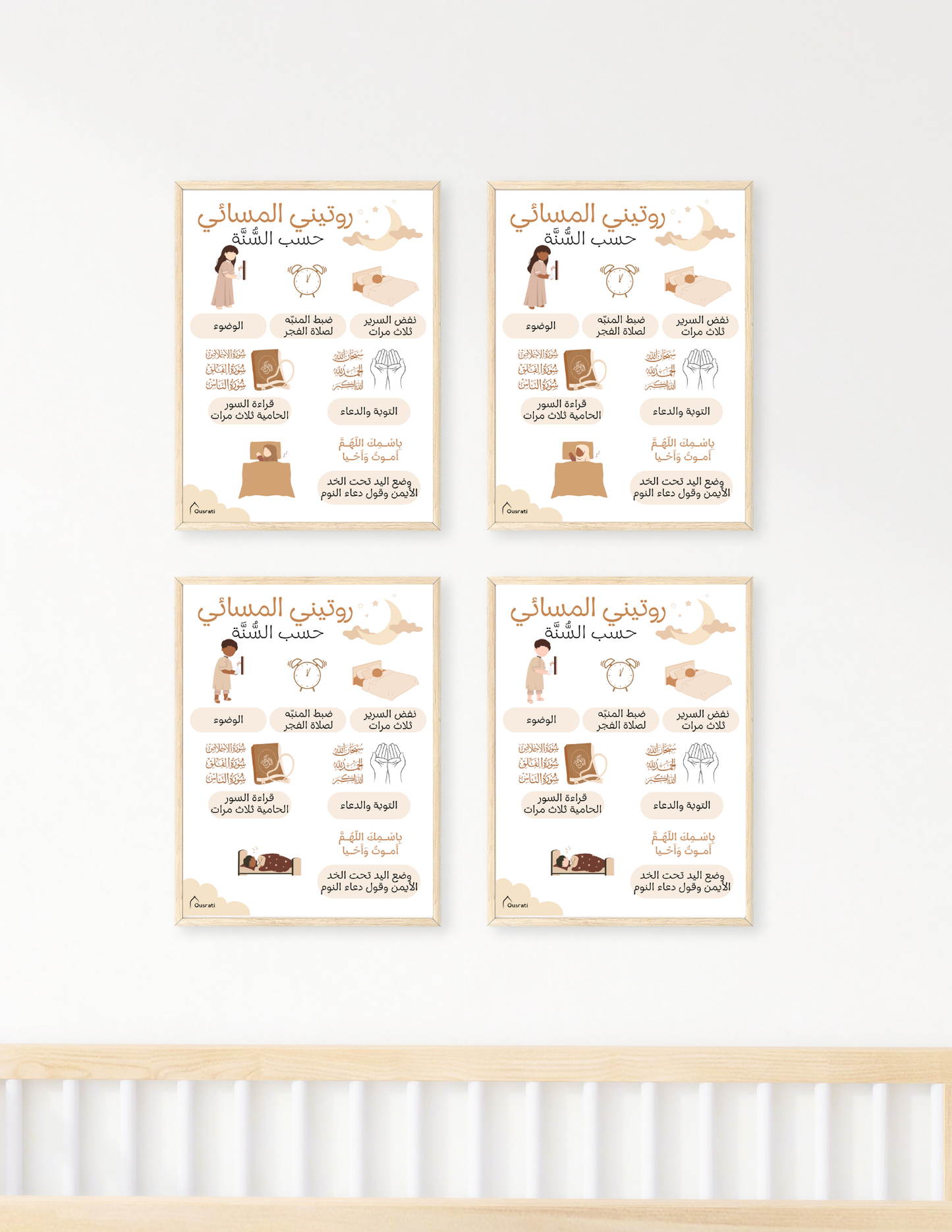 AFFICHE - MA ROUTINE DU SOIR SELON LA SUNNAH