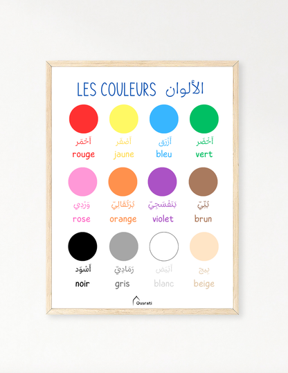 AFFICHE - LES COULEURS