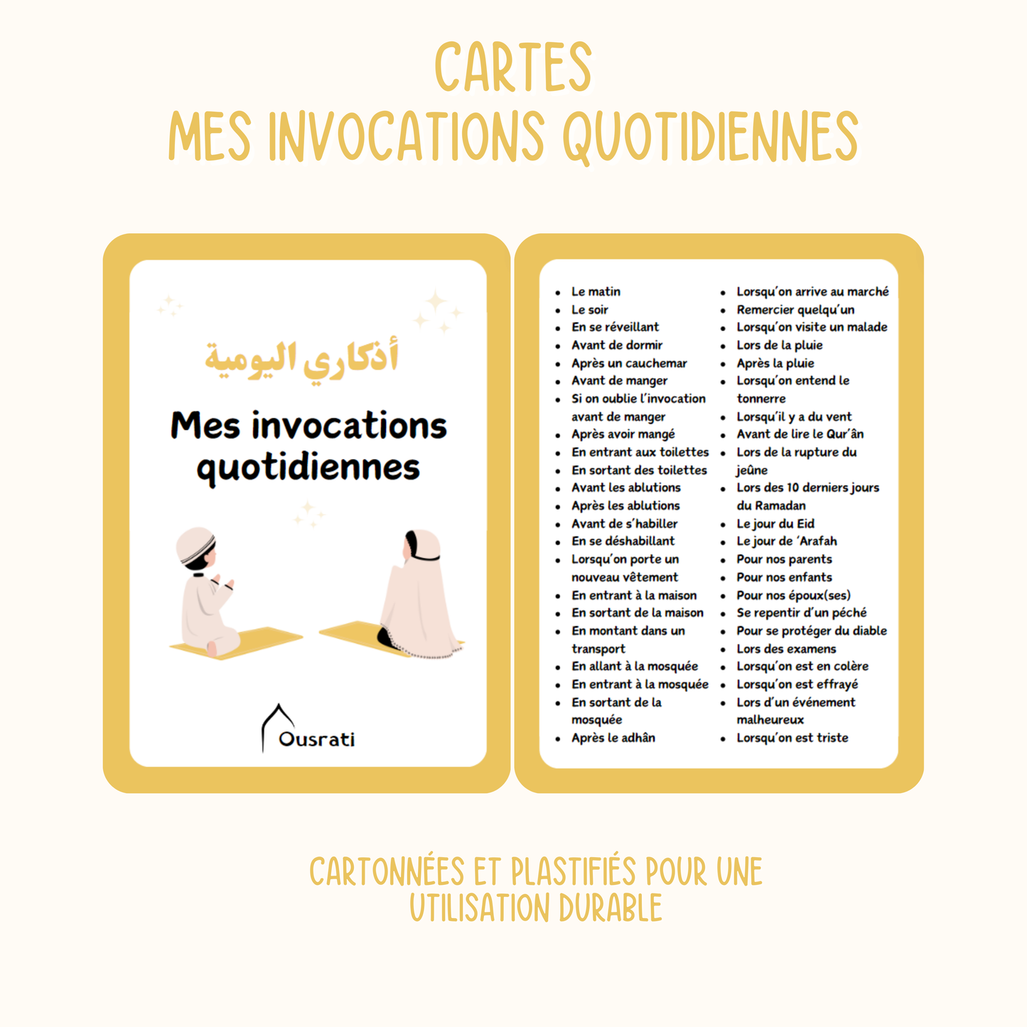 CARTES - MES INVOCATIONS QUOTIDIENNES