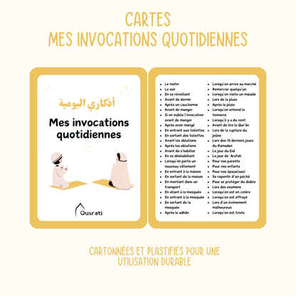 CARTES - MES INVOCATIONS QUOTIDIENNES