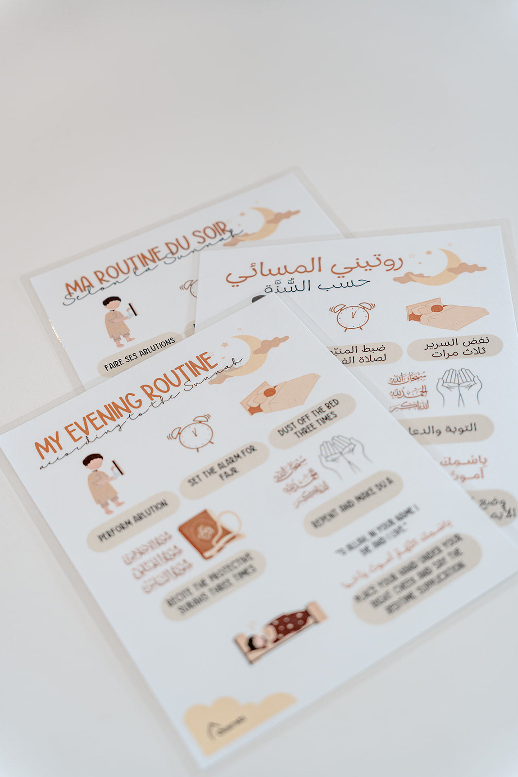 AFFICHE - MA ROUTINE DU SOIR SELON LA SUNNAH