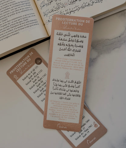MARQUE-PAGE PROSTERNATION DE LECTURE DU QUR'AN